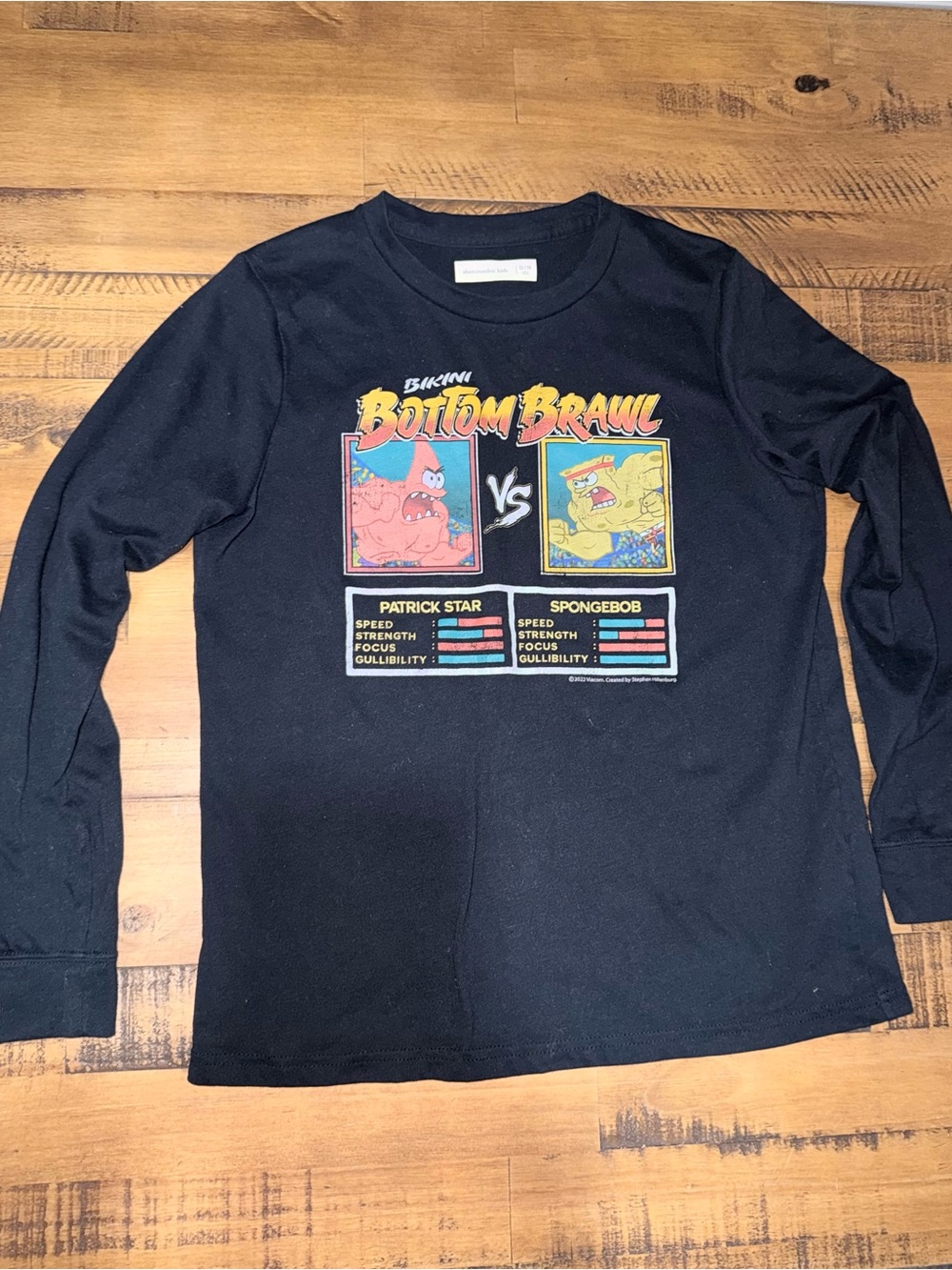 Abercrombie Kids size 13/14 Sponge Bob Graphic Tee